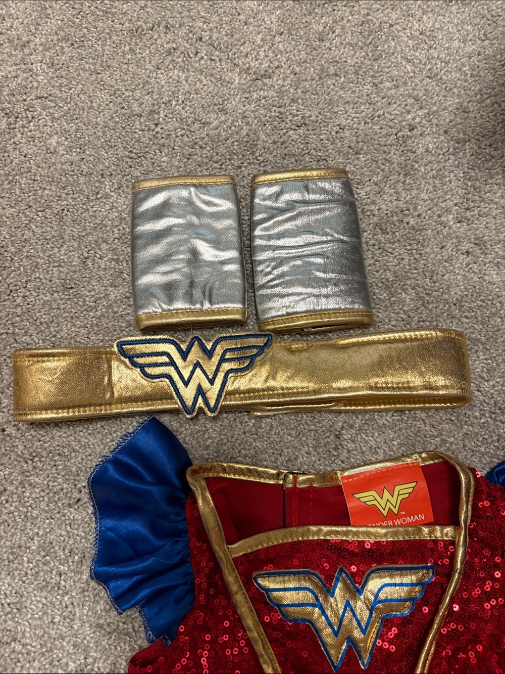 Wonder Woman and Spider-Man Inspired toddler Girls Superhero Costume Set XS - Picture 5 of 7